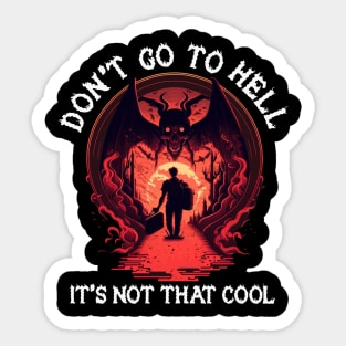 Hell Travel Advisory Sticker